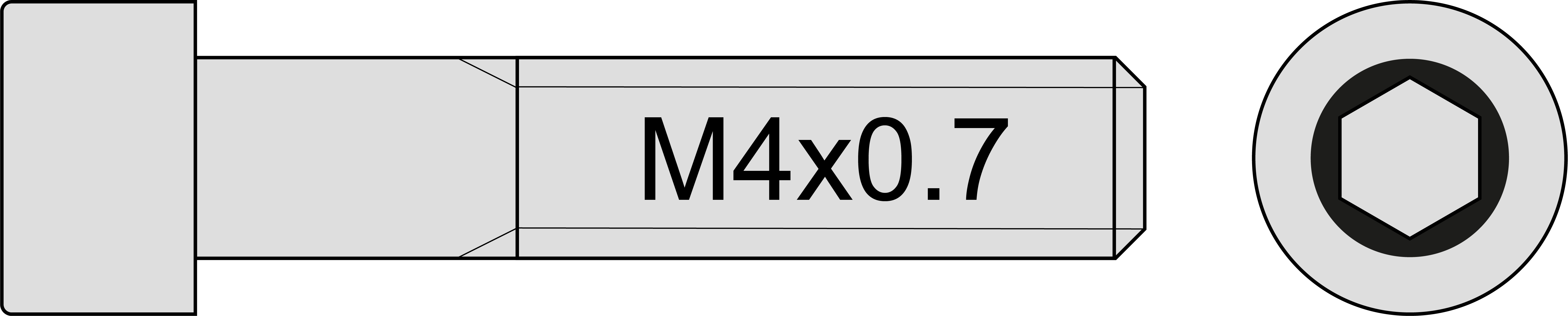 DIN 912 M4 x 0.7 Titanschrauben